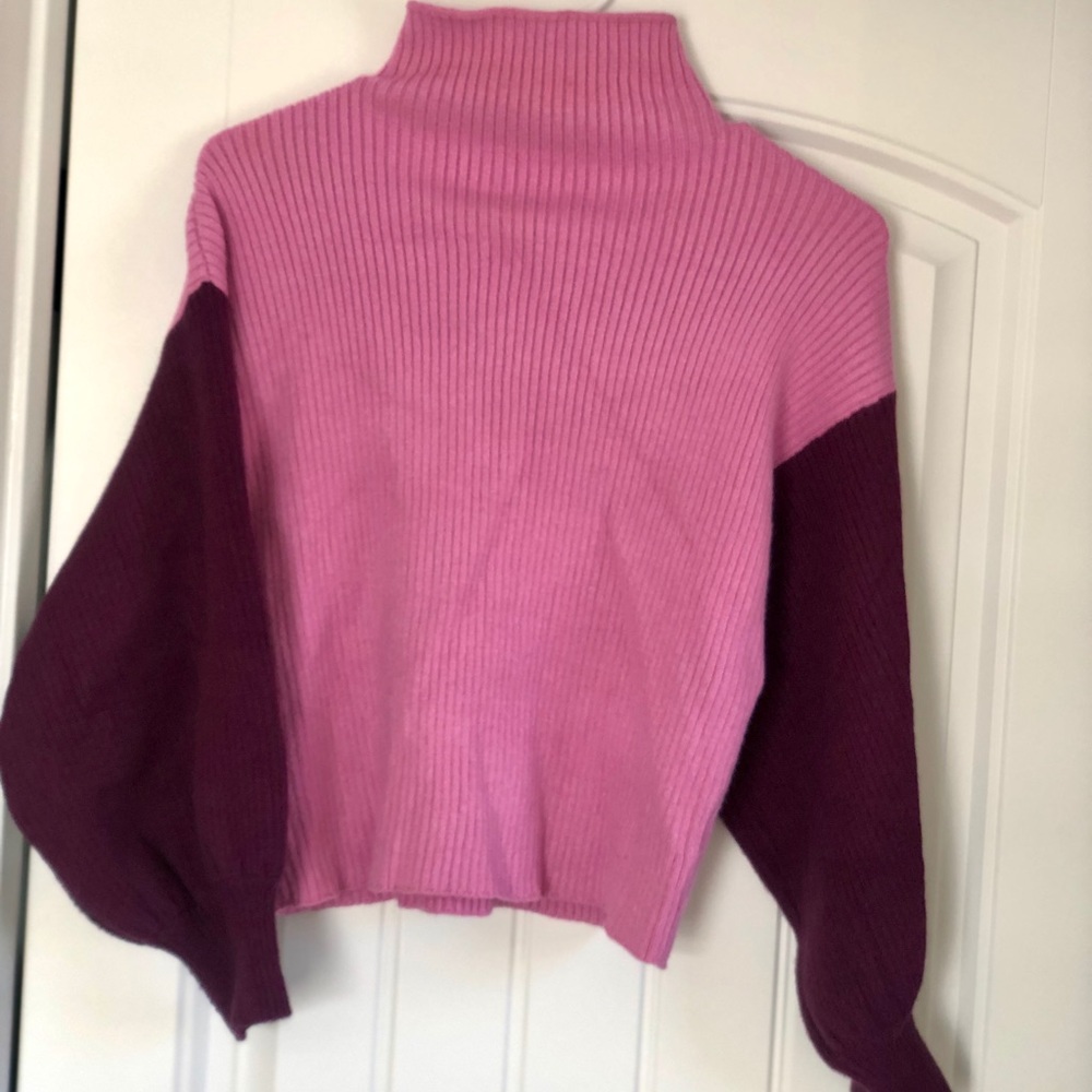 Color block sweater